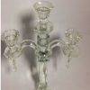 Candelabro de cristal tres brazos